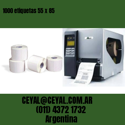 1000 etiquetas 55 x 85