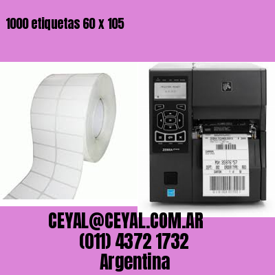 1000 etiquetas 60 x 105
