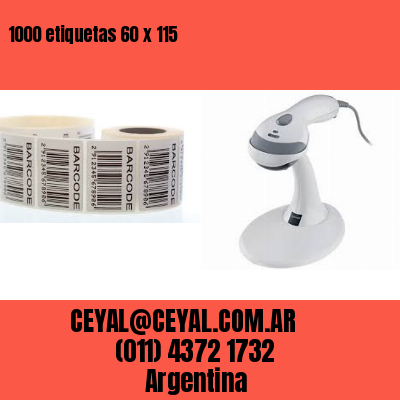 1000 etiquetas 60 x 115
