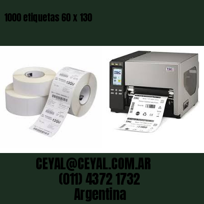 1000 etiquetas 60 x 130