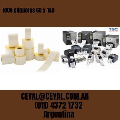 1000 etiquetas 60 x 140