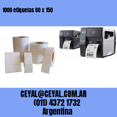 1000 etiquetas 60 x 150