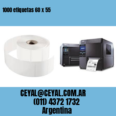 1000 etiquetas 60 x 55