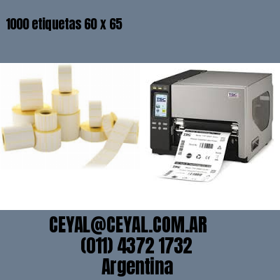 1000 etiquetas 60 x 65