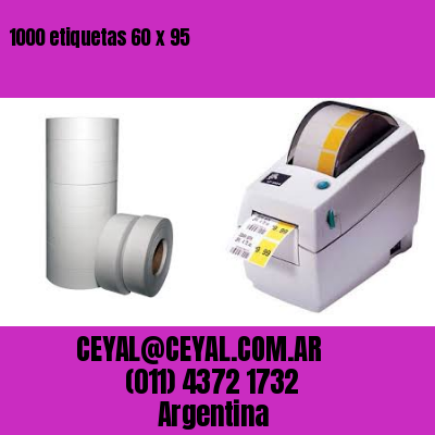 1000 etiquetas 60 x 95