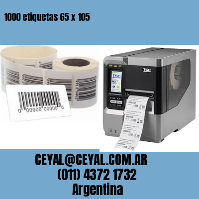 1000 etiquetas 65 x 105