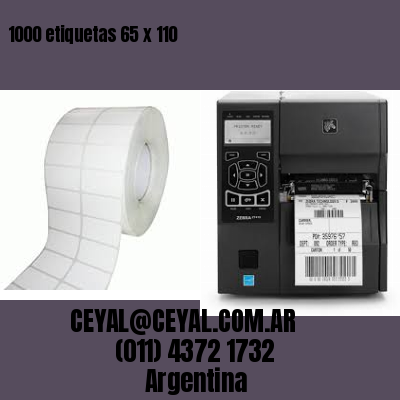 1000 etiquetas 65 x 110