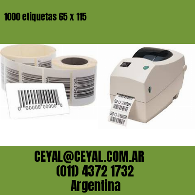 1000 etiquetas 65 x 115