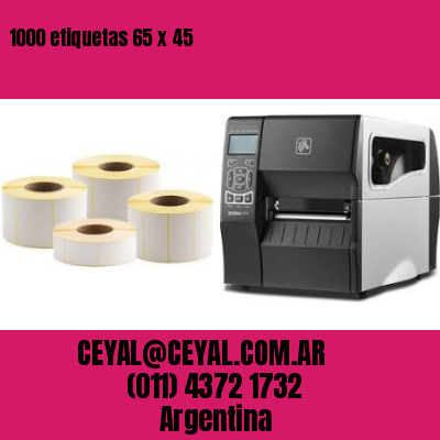 1000 etiquetas 65 x 45
