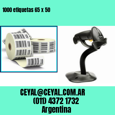 1000 etiquetas 65 x 50