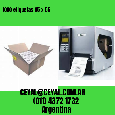 1000 etiquetas 65 x 55