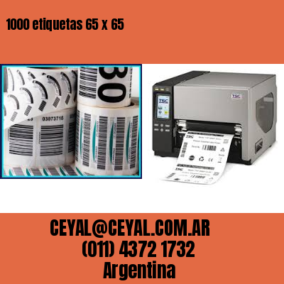 1000 etiquetas 65 x 65