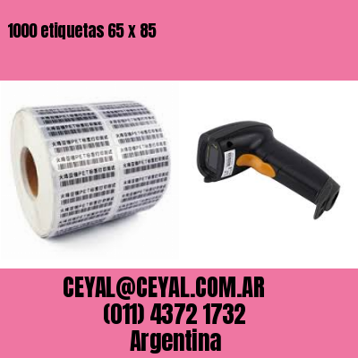 1000 etiquetas 65 x 85