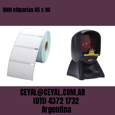 1000 etiquetas 65 x 90