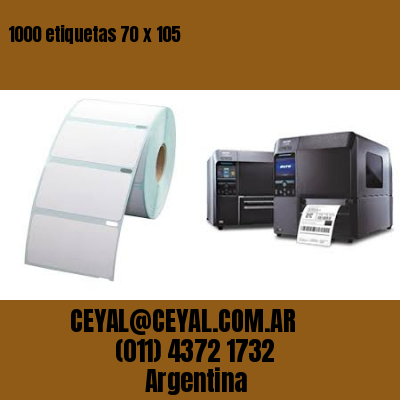 1000 etiquetas 70 x 105