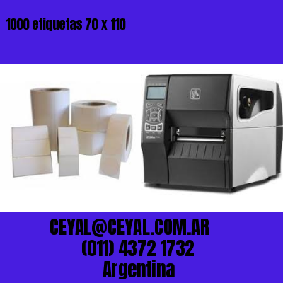 1000 etiquetas 70 x 110