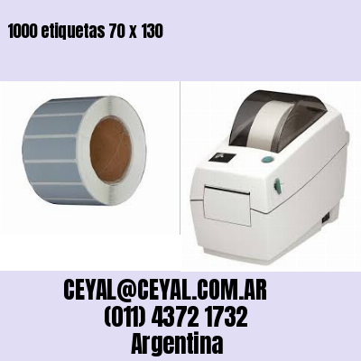 1000 etiquetas 70 x 130