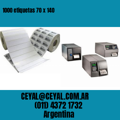 1000 etiquetas 70 x 140