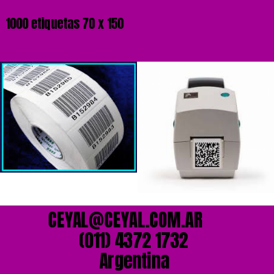 1000 etiquetas 70 x 150