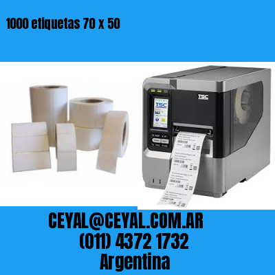 1000 etiquetas 70 x 50