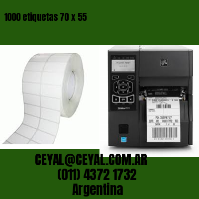 1000 etiquetas 70 x 55
