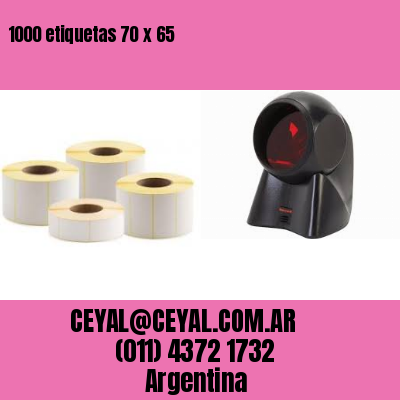 1000 etiquetas 70 x 65
