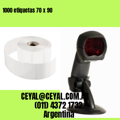 1000 etiquetas 70 x 90