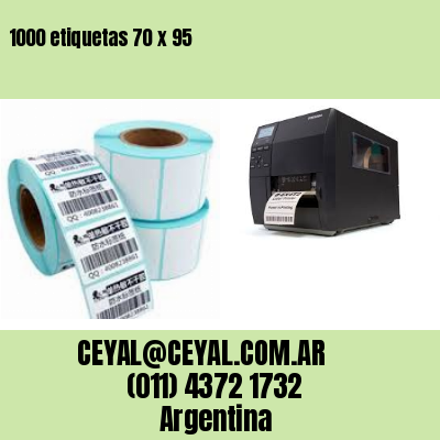 1000 etiquetas 70 x 95