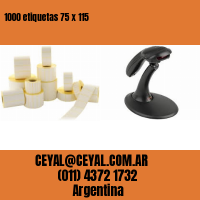 1000 etiquetas 75 x 115