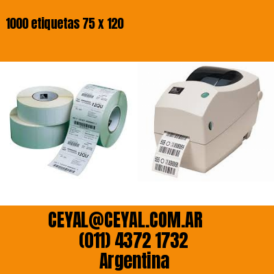 1000 etiquetas 75 x 120
