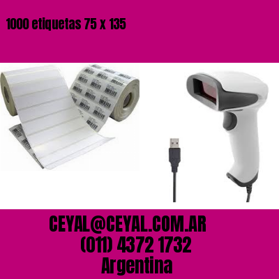 1000 etiquetas 75 x 135