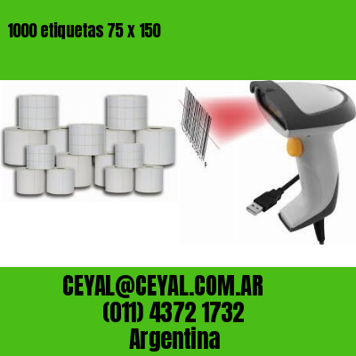 1000 etiquetas 75 x 150