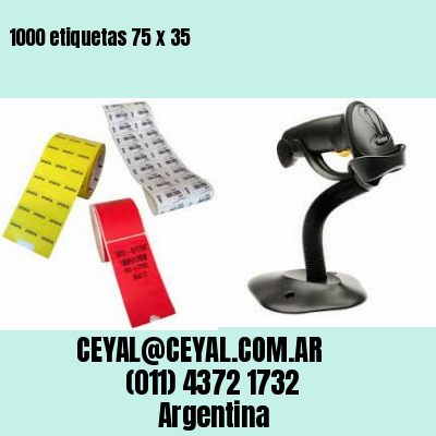 1000 etiquetas 75 x 35