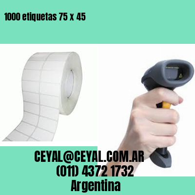 1000 etiquetas 75 x 45