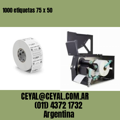 1000 etiquetas 75 x 50