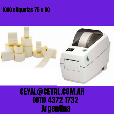 1000 etiquetas 75 x 60
