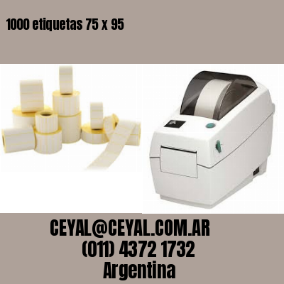 1000 etiquetas 75 x 95