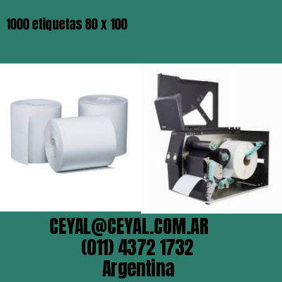 1000 etiquetas 80 x 100