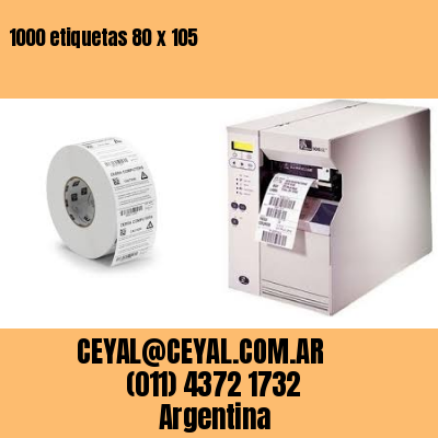1000 etiquetas 80 x 105