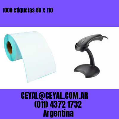 1000 etiquetas 80 x 110