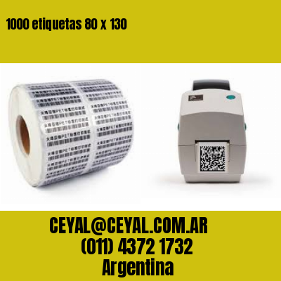 1000 etiquetas 80 x 130