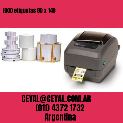 1000 etiquetas 80 x 140