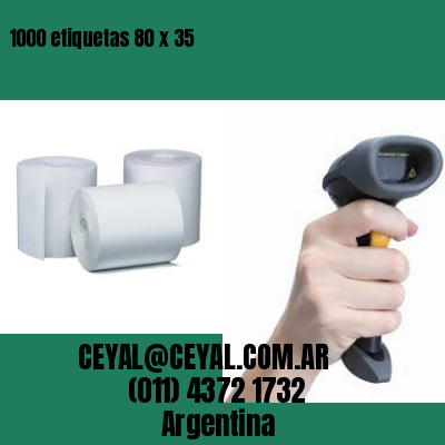 1000 etiquetas 80 x 35
