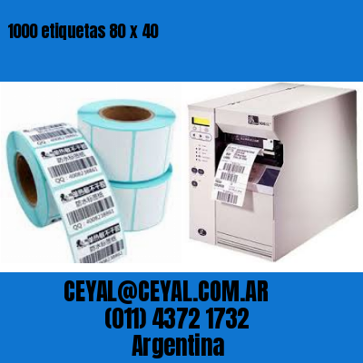 1000 etiquetas 80 x 40
