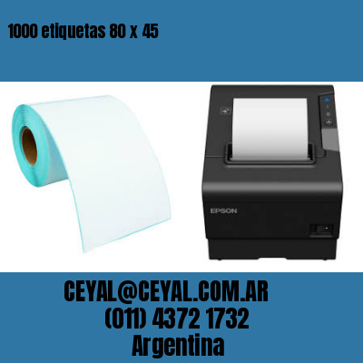 1000 etiquetas 80 x 45