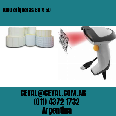 1000 etiquetas 80 x 50