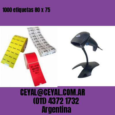 1000 etiquetas 80 x 75