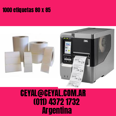 1000 etiquetas 80 x 85