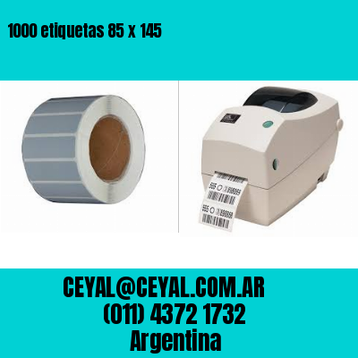 1000 etiquetas 85 x 145