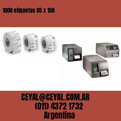 1000 etiquetas 85 x 150